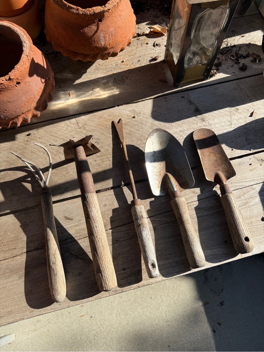 Vintage Garden Tool Set | Shabby Chic Garden Decor